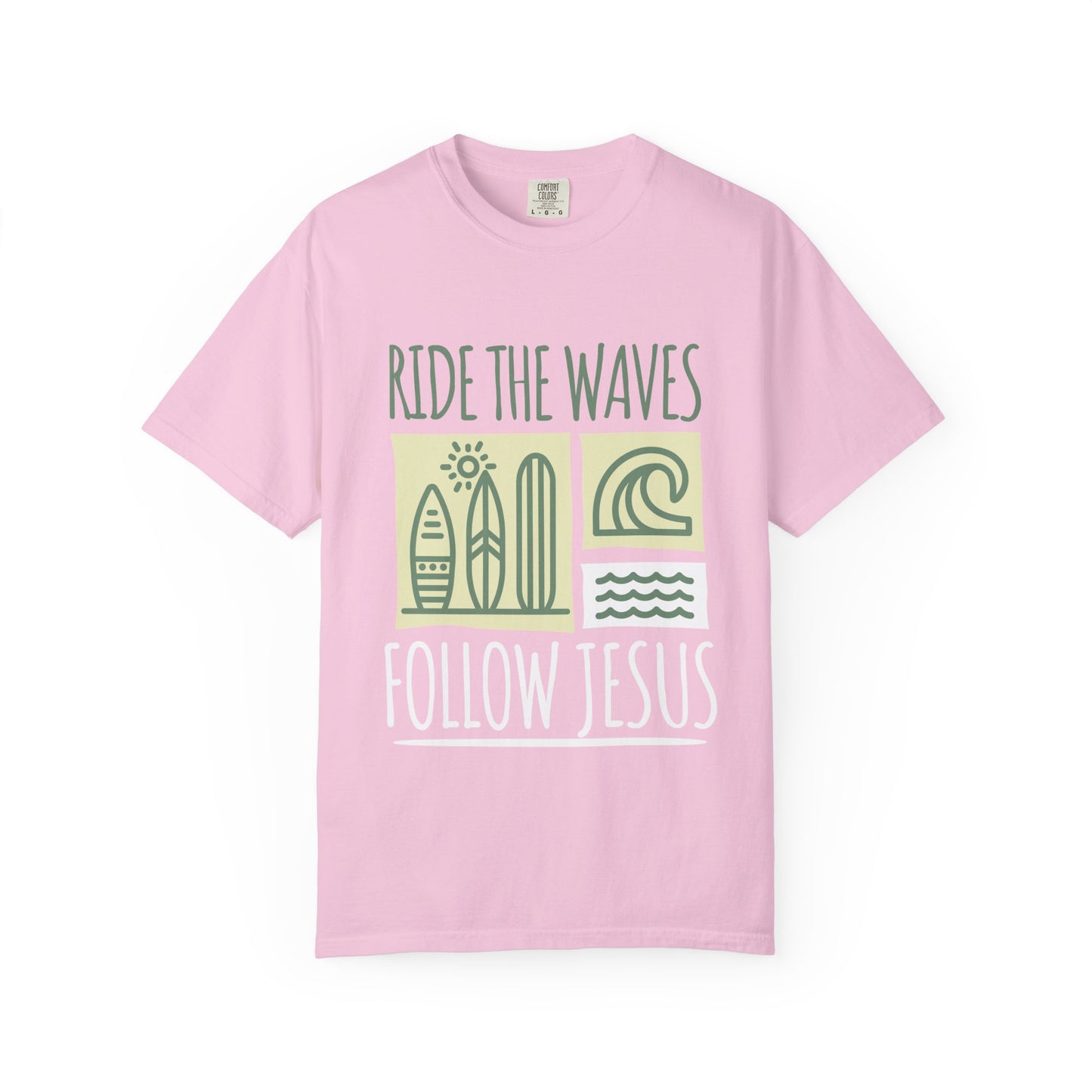 Ride the Waves Follow Jesus Shirt