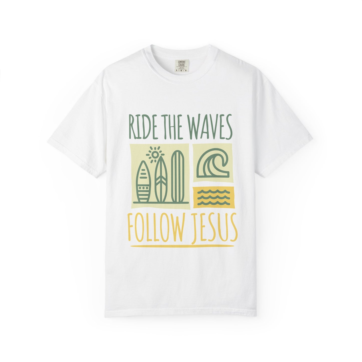 Ride the Waves Follow Jesus Shirt