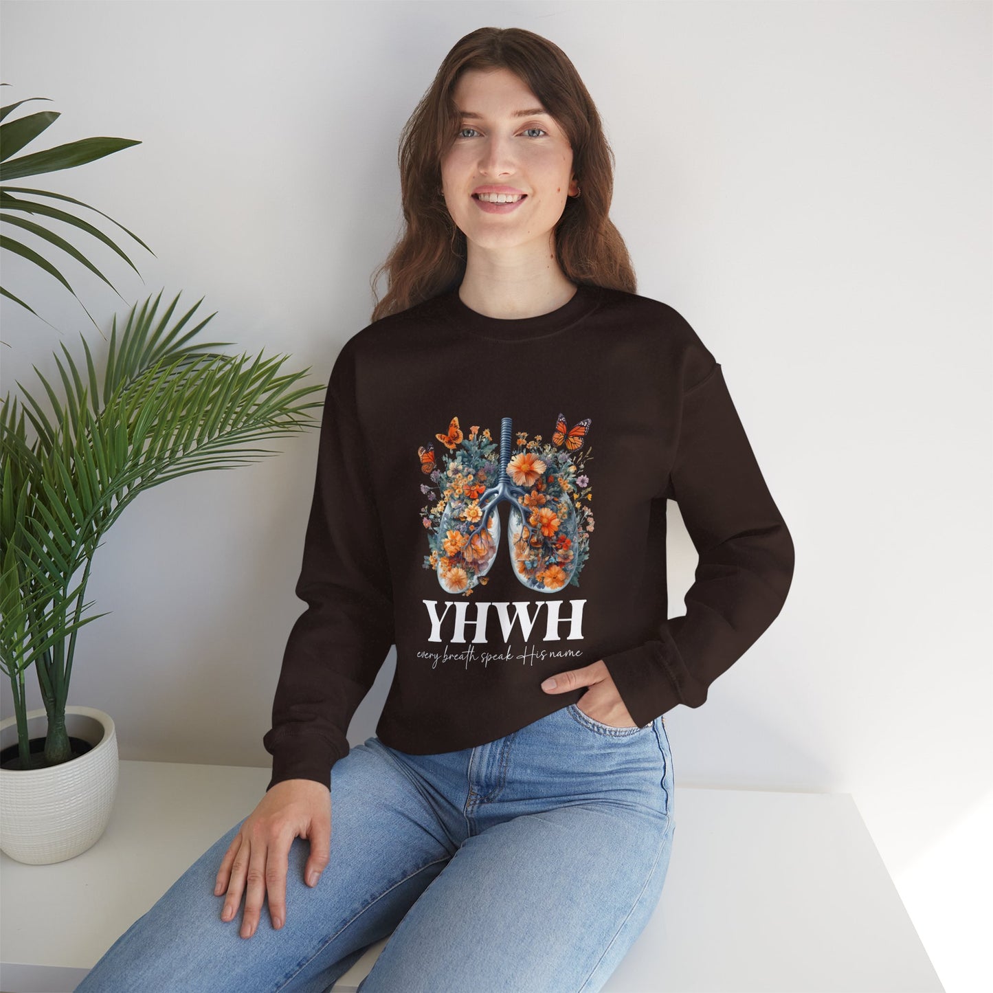 YHWH – Every Breath Speaks His Name Sweatshirt