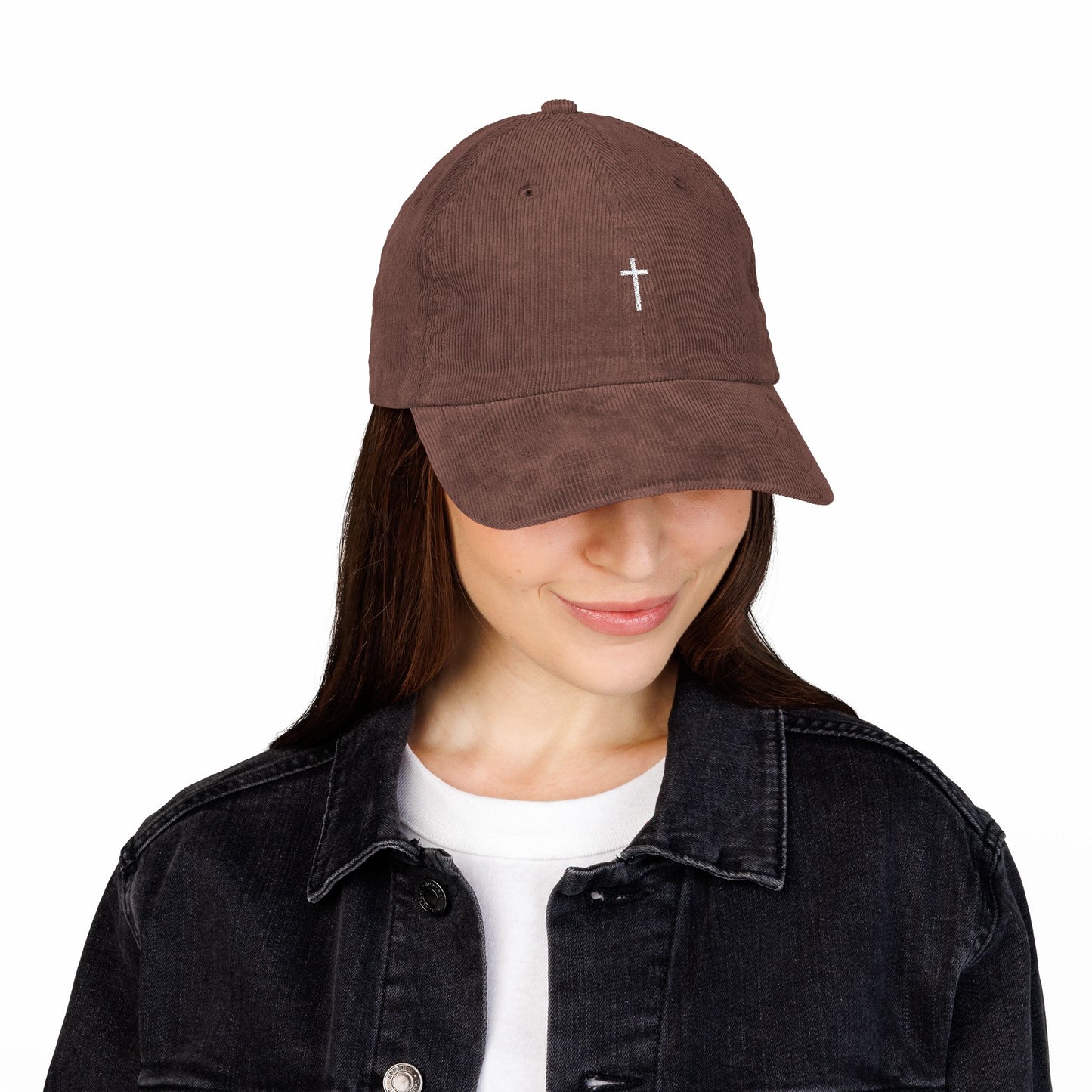 Corduroy Minimalist Cross Hat