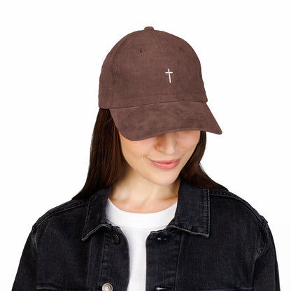 Corduroy Minimalist Cross Hat