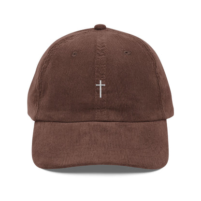 Corduroy Minimalist Cross Hat