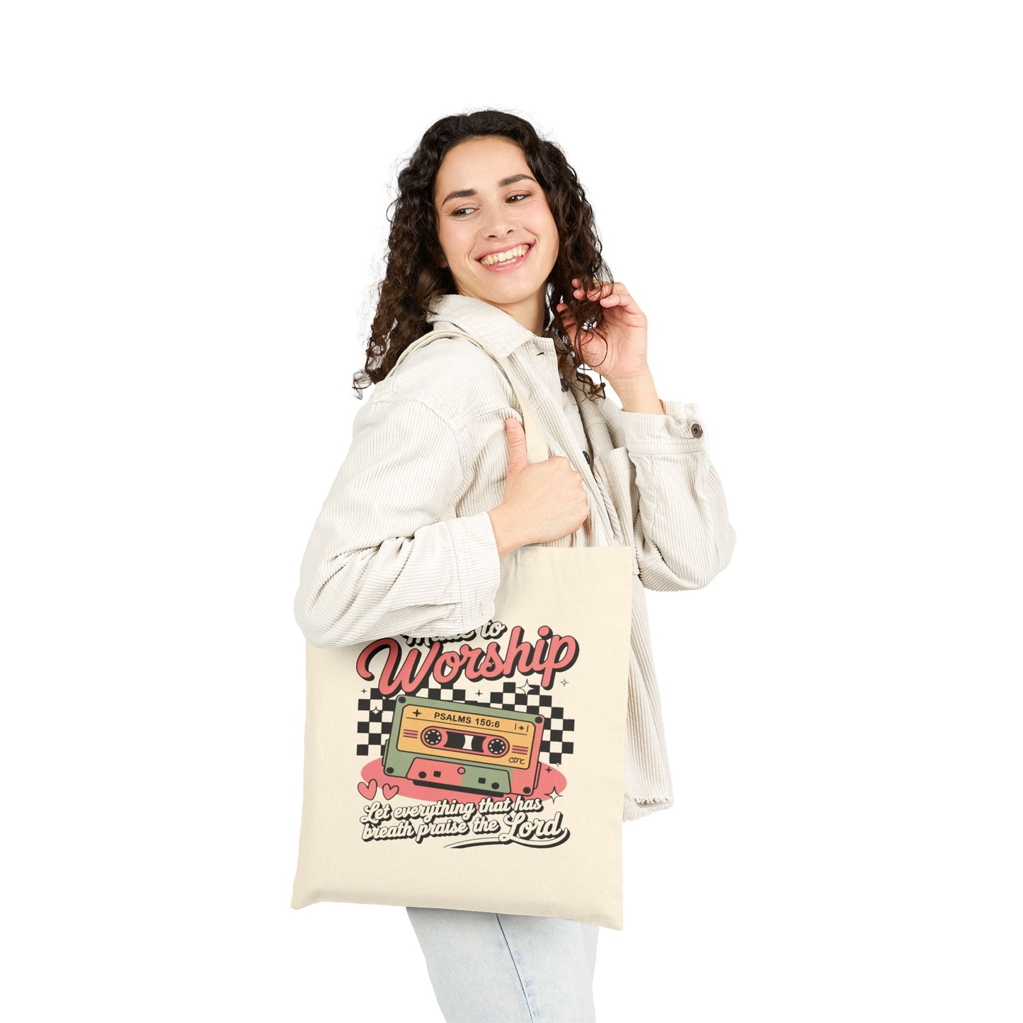 Made to Worship Tote Bag | Psalm 100:2