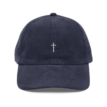 Corduroy Minimalist Cross Hat