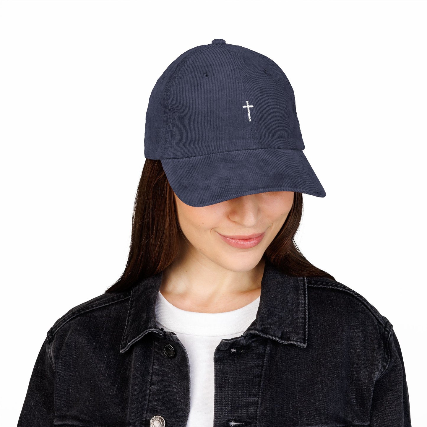 Corduroy Minimalist Cross Hat