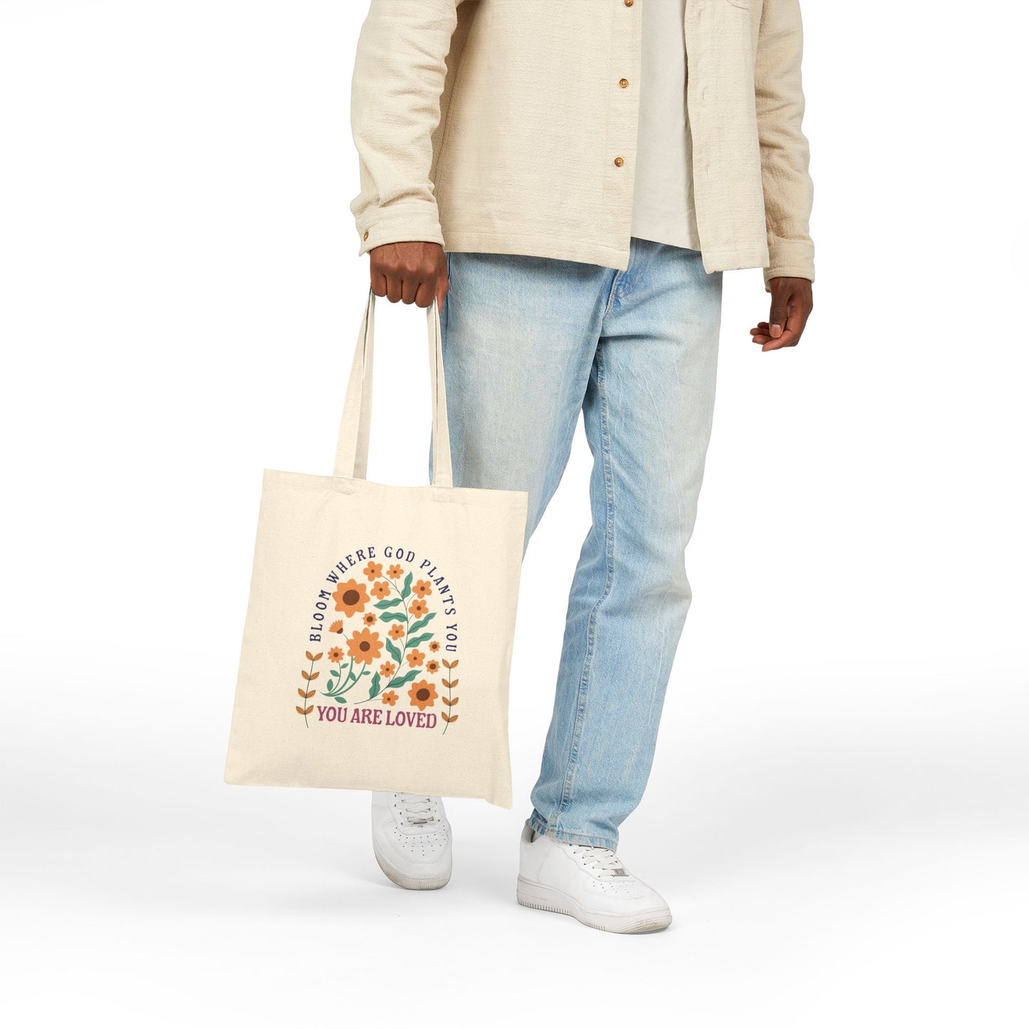 Bloom Where God Grows You Tote Bag