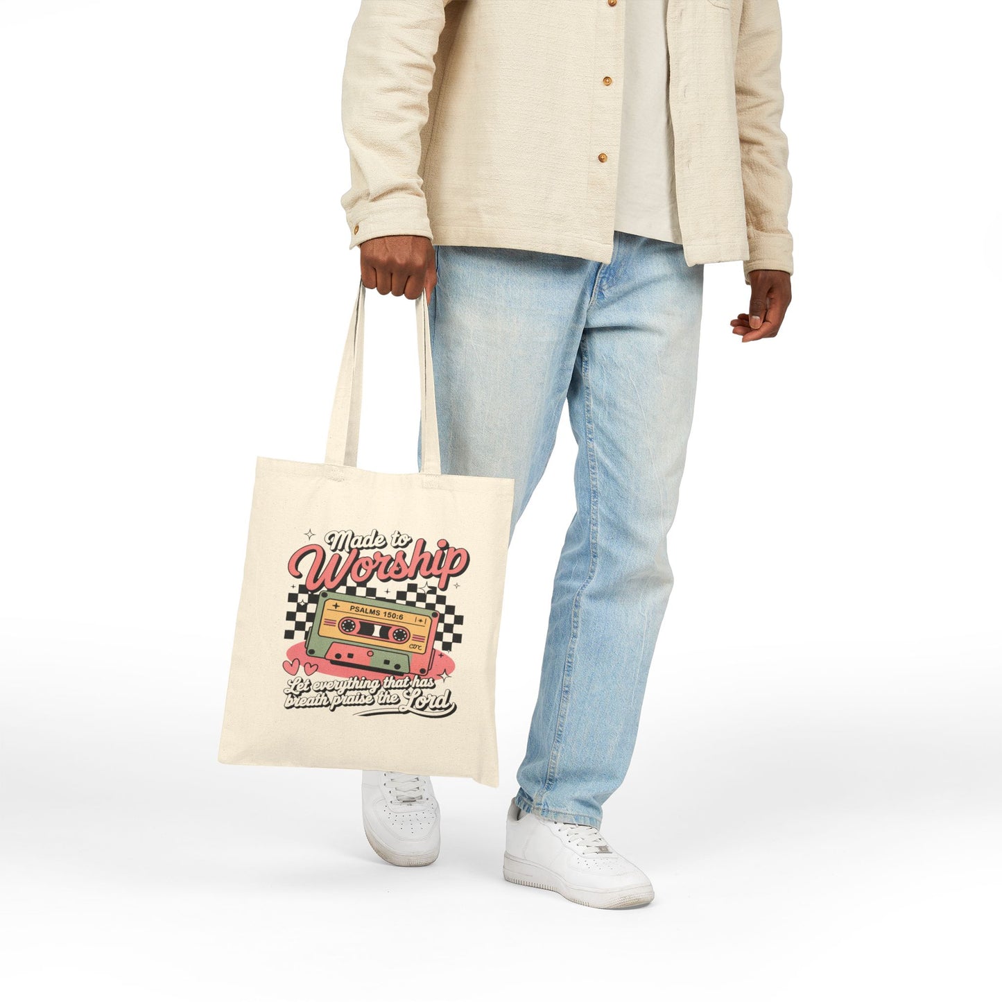 Made to Worship Tote Bag | Psalm 100:2