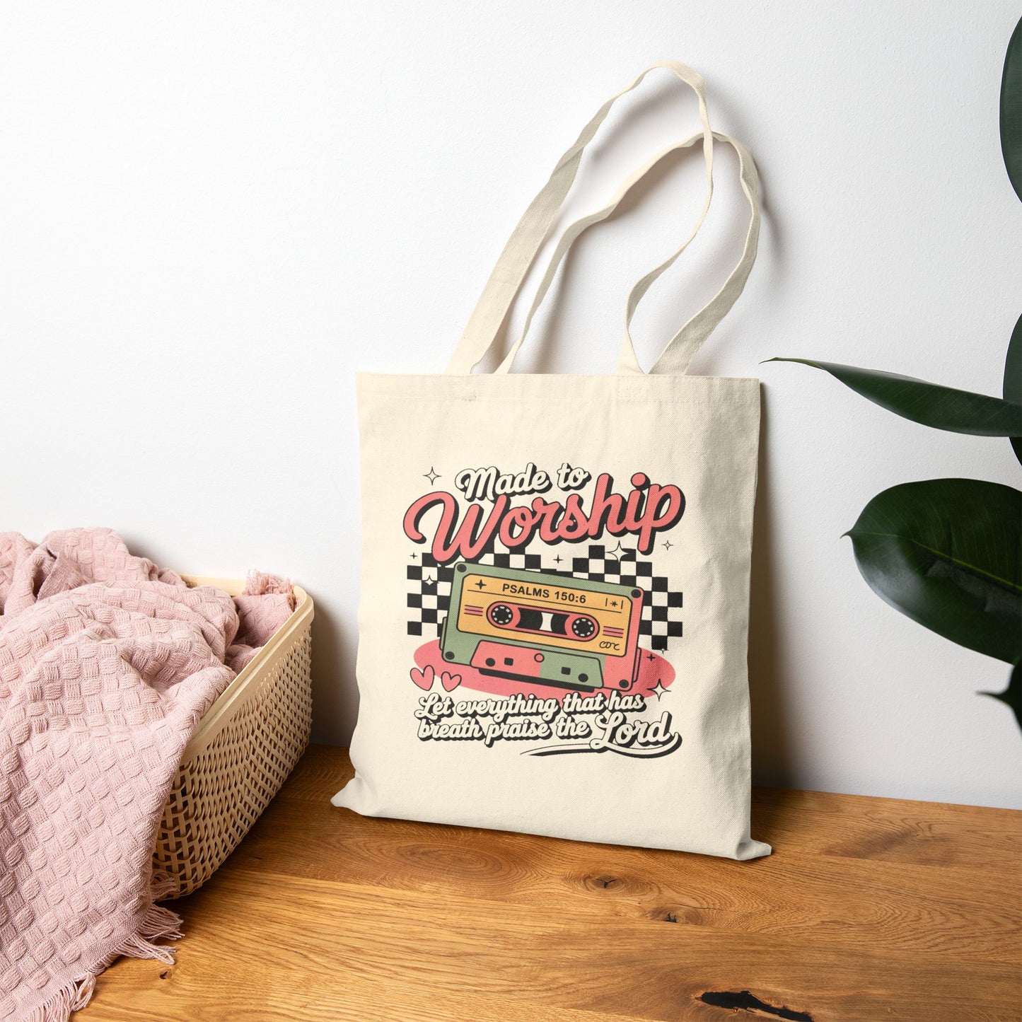 Made to Worship Tote Bag | Psalm 100:2