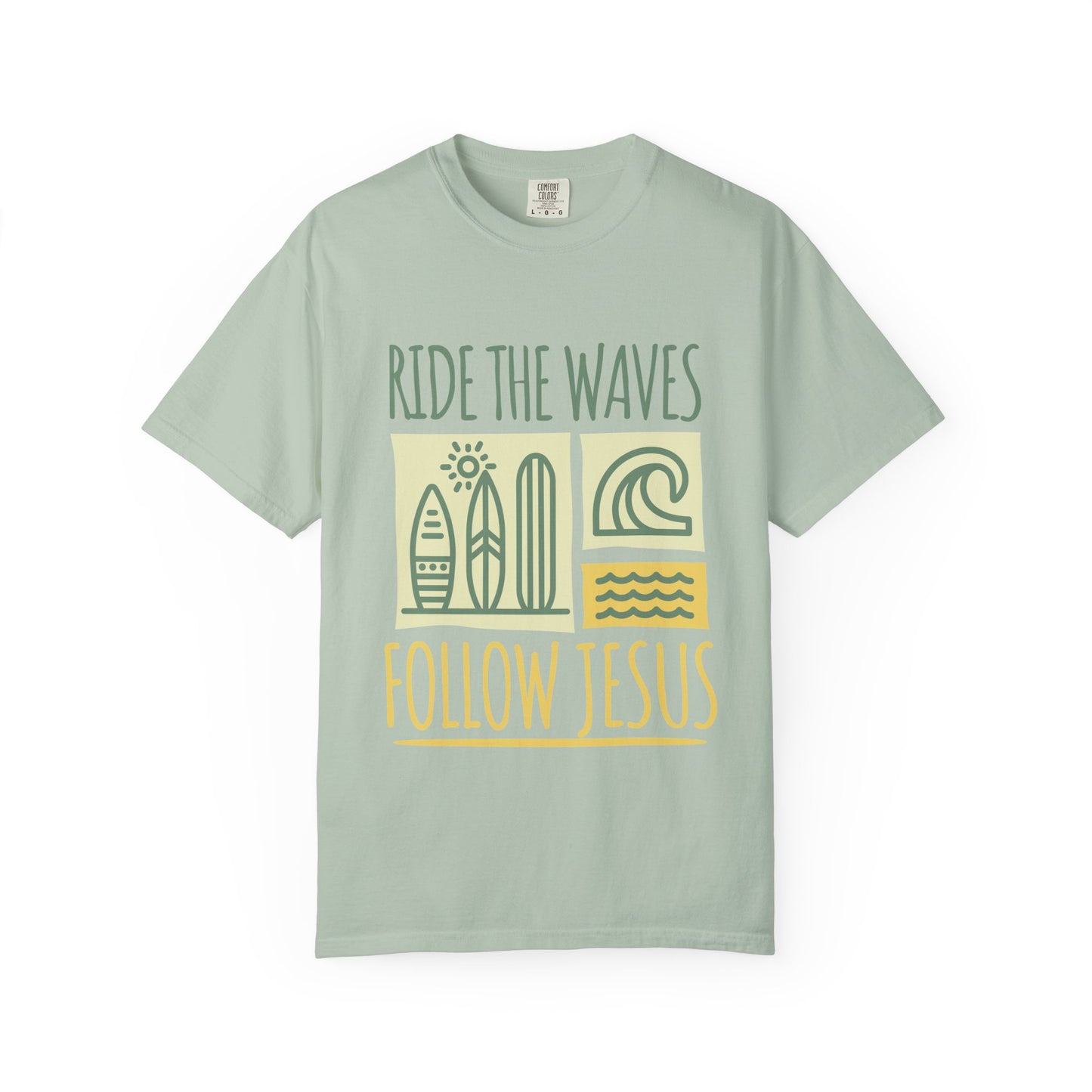 Ride the Waves Follow Jesus Shirt