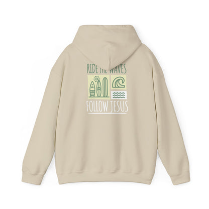 Ride the Waves Follow Jesus Hoodie