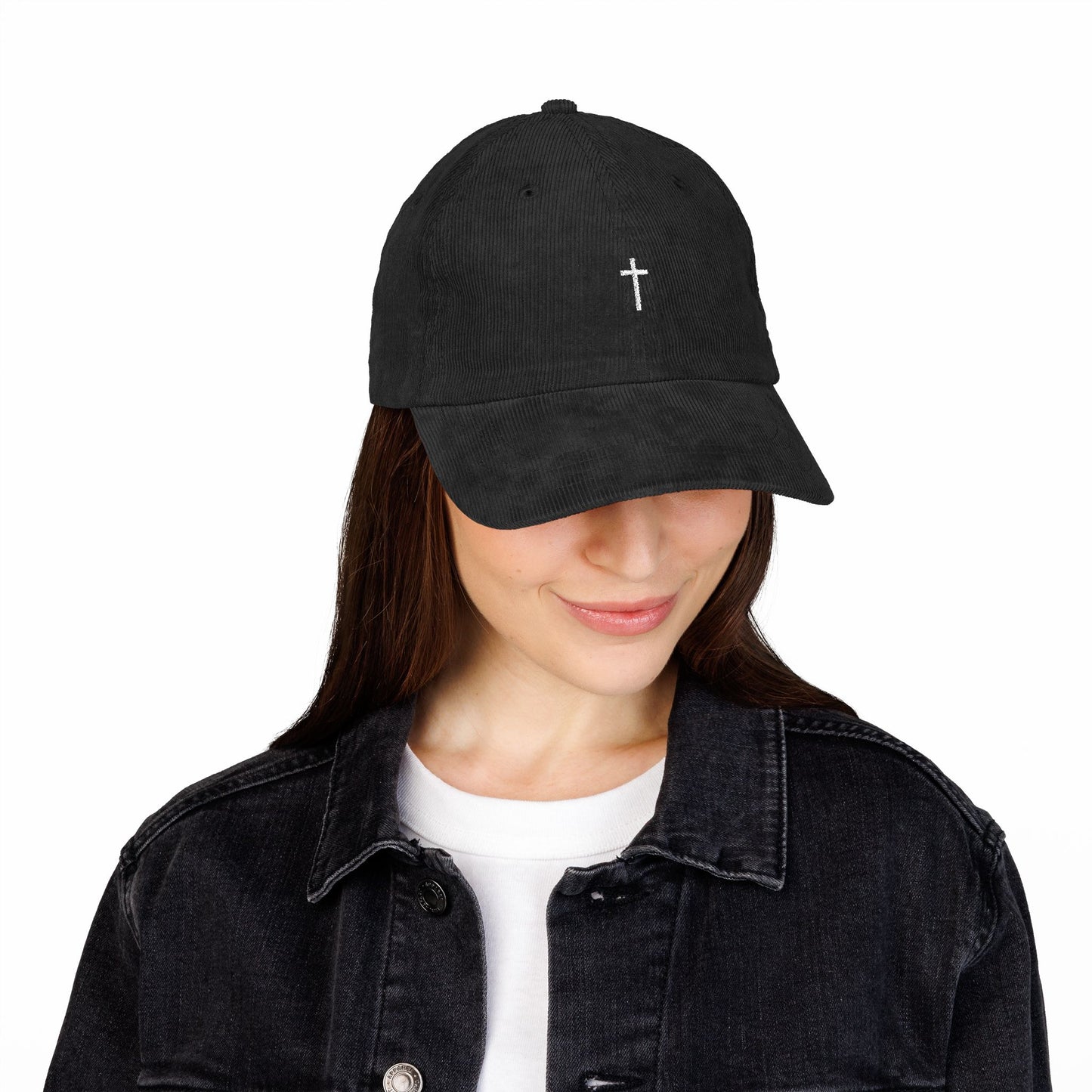 Corduroy Minimalist Cross Hat