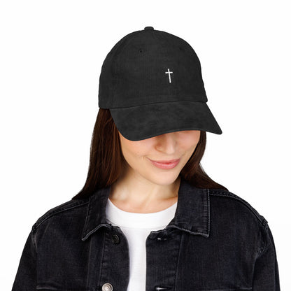 Corduroy Minimalist Cross Hat