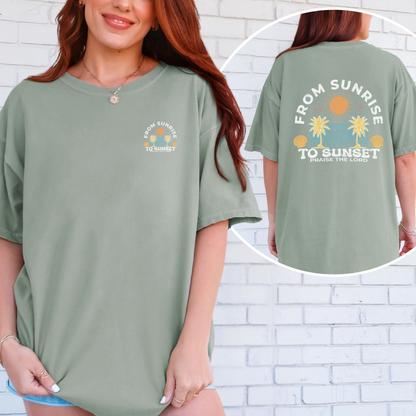 Sunrise to Sunset Praise the Lord Shirt