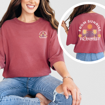 Sunrise to Sunset Praise the Lord Shirt