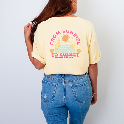 Sunrise to Sunset Praise the Lord Shirt