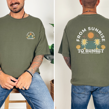 Sunrise to Sunset Praise the Lord Shirt