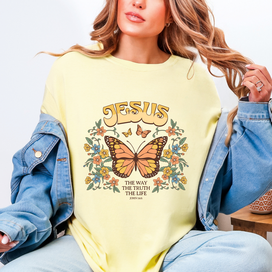 Jesus Butterfly Shirt | John 14:6