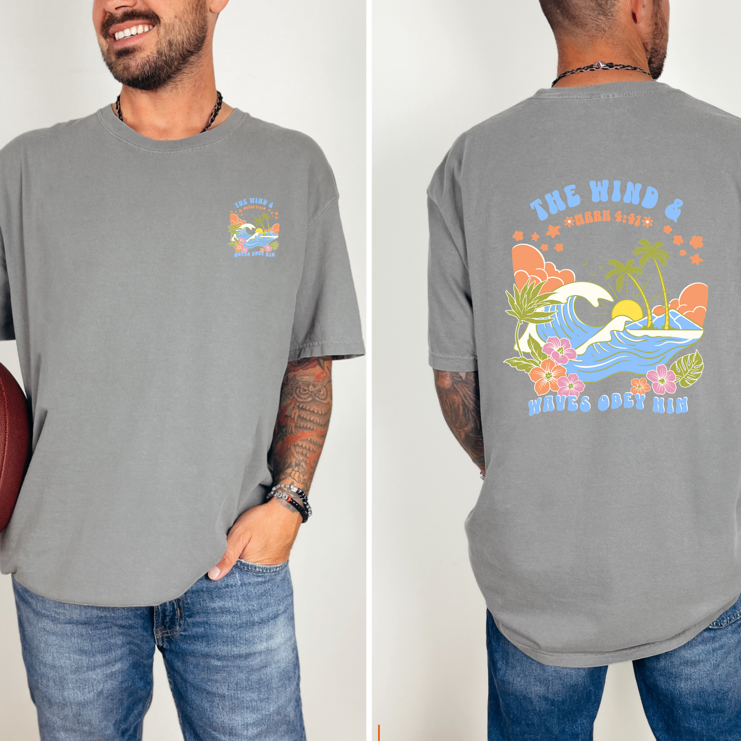 The Wind & Waves Obey Him -  Shirt | Mark 4:41