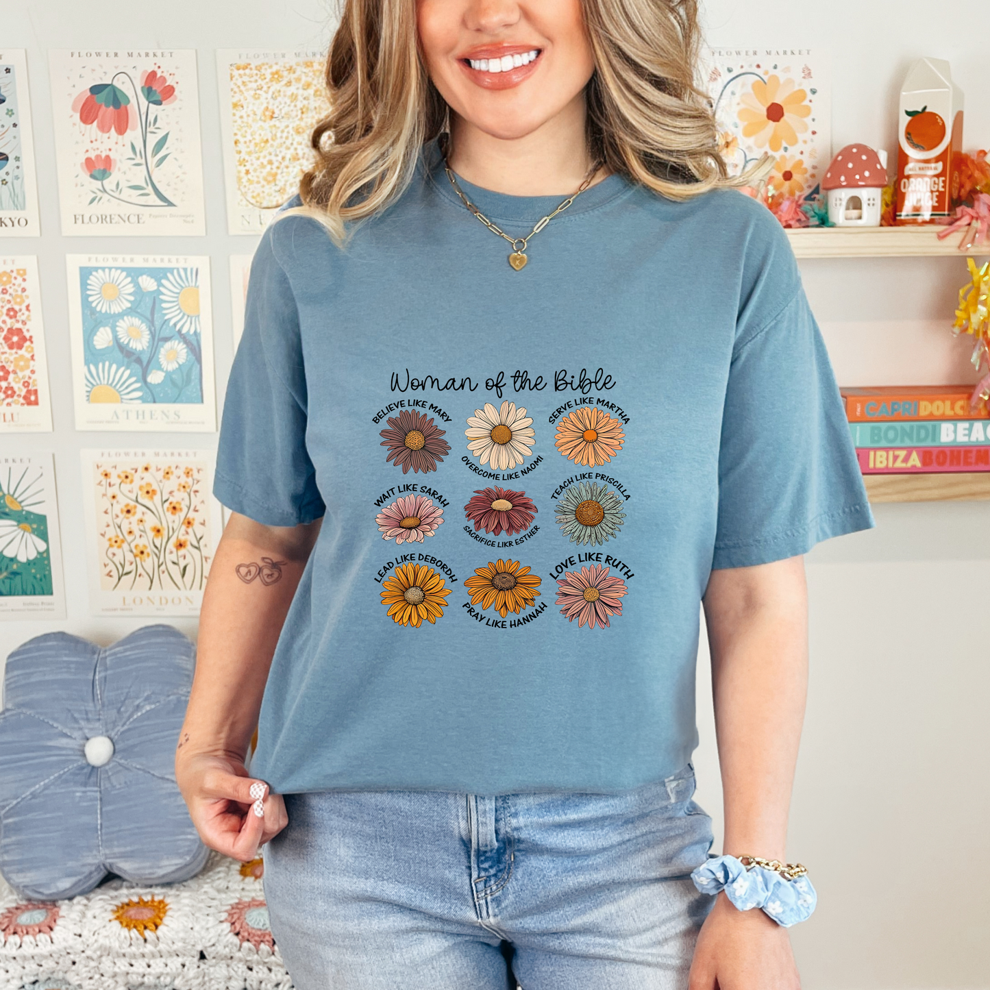 Woman of the Bible Floral T-Shirt
