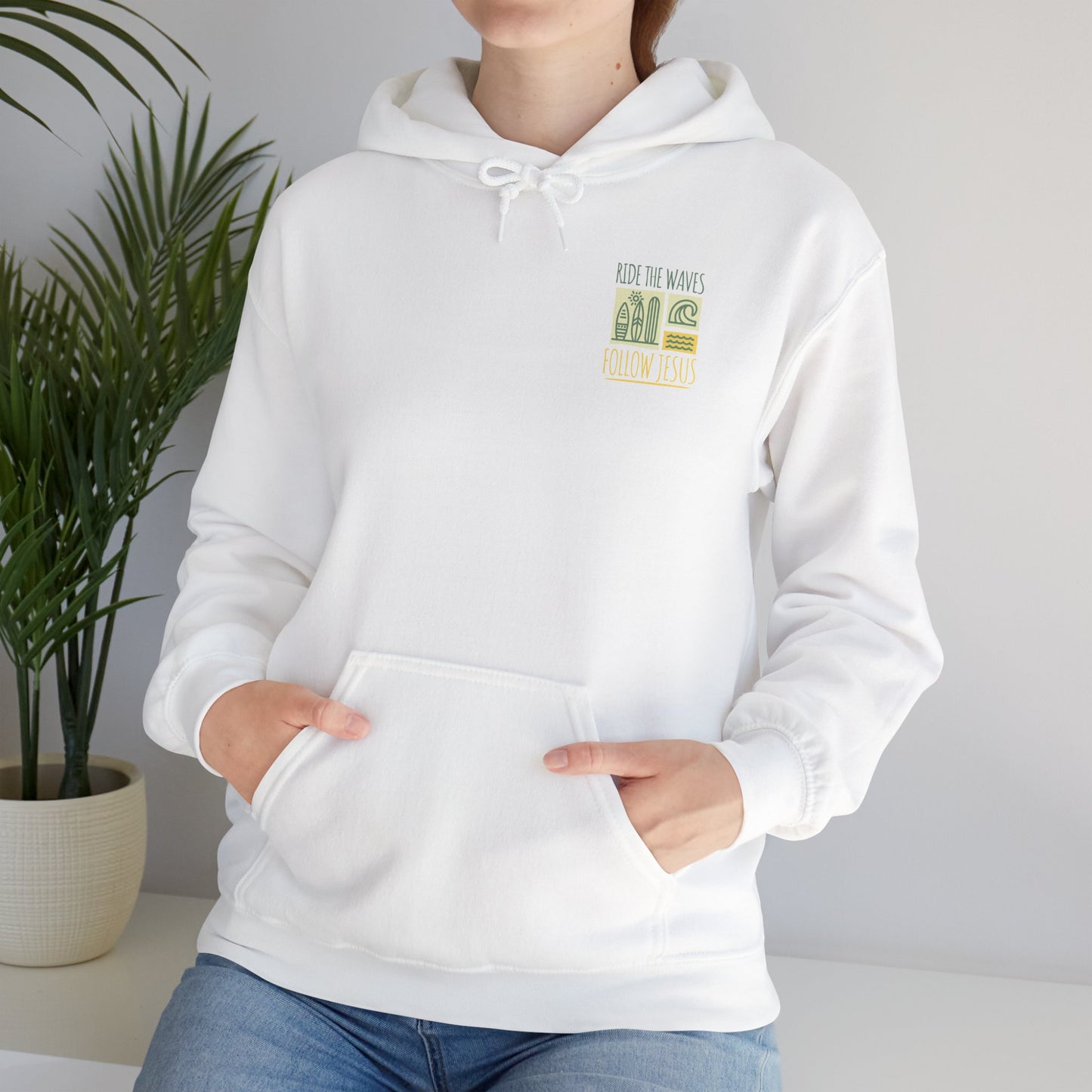 Ride the Waves Follow Jesus Hoodie