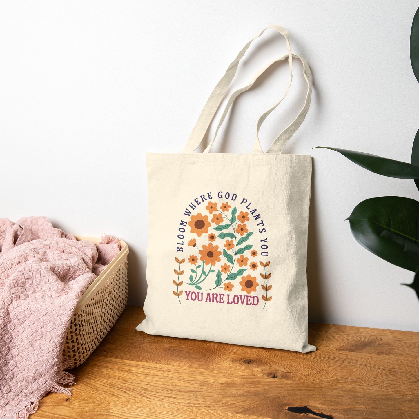 Bloom Where God Grows You Tote Bag