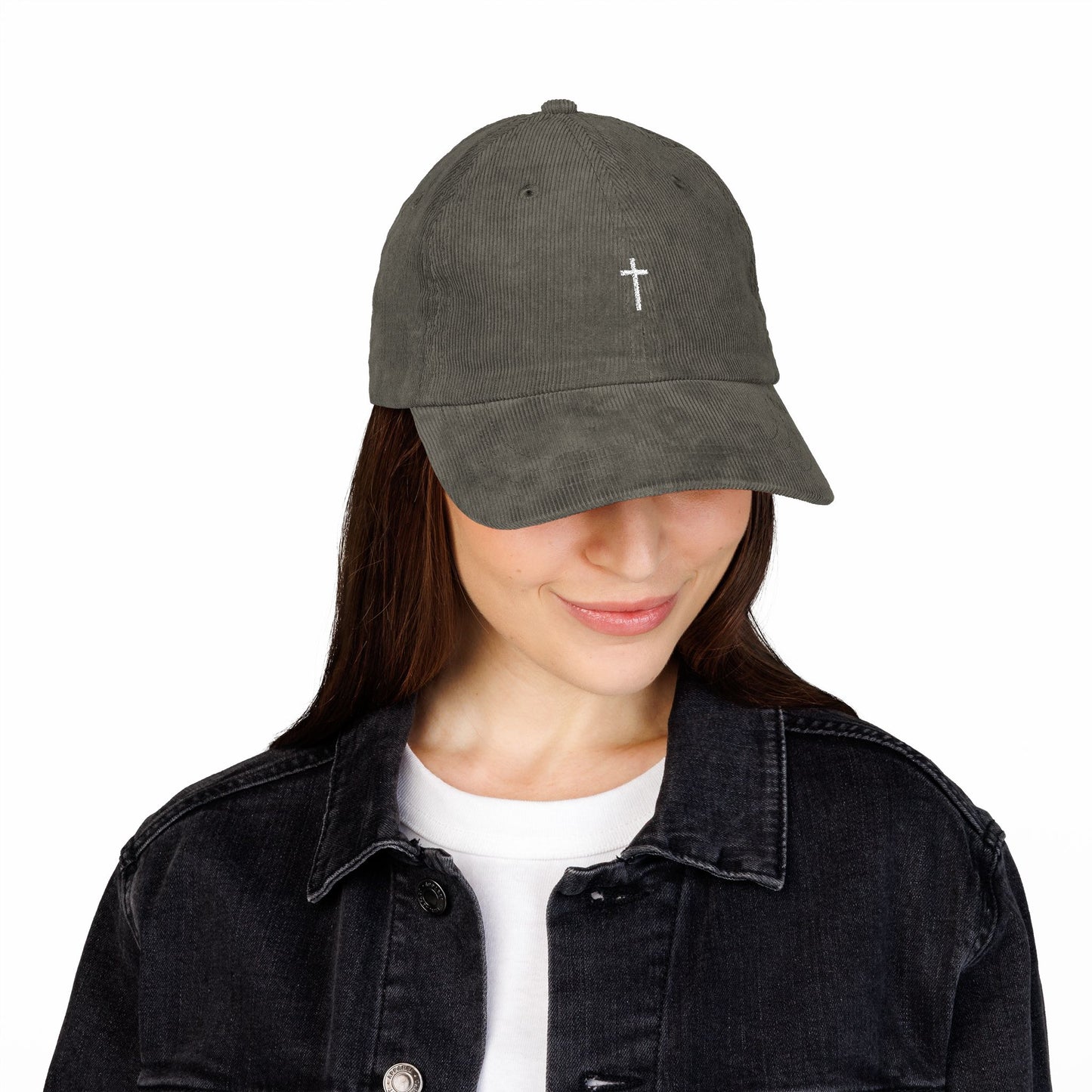 Corduroy Minimalist Cross Hat
