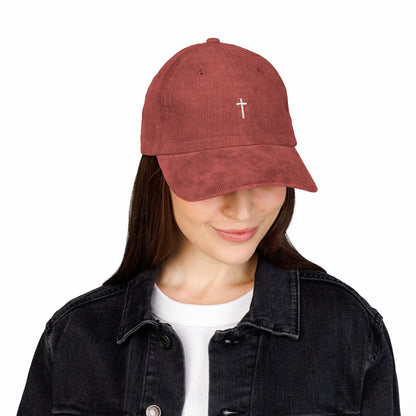 Corduroy Minimalist Cross Hat