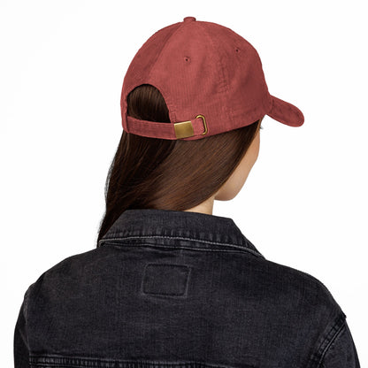 Corduroy Minimalist Cross Hat