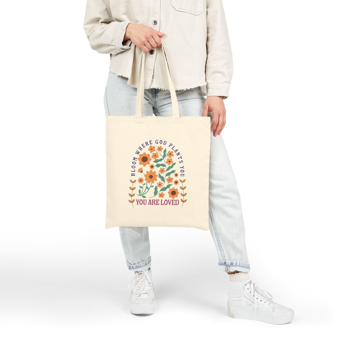 Bloom Where God Grows You Tote Bag