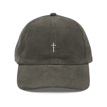 Corduroy Minimalist Cross Hat