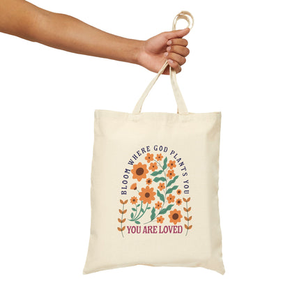 Bloom Where God Grows You Tote Bag