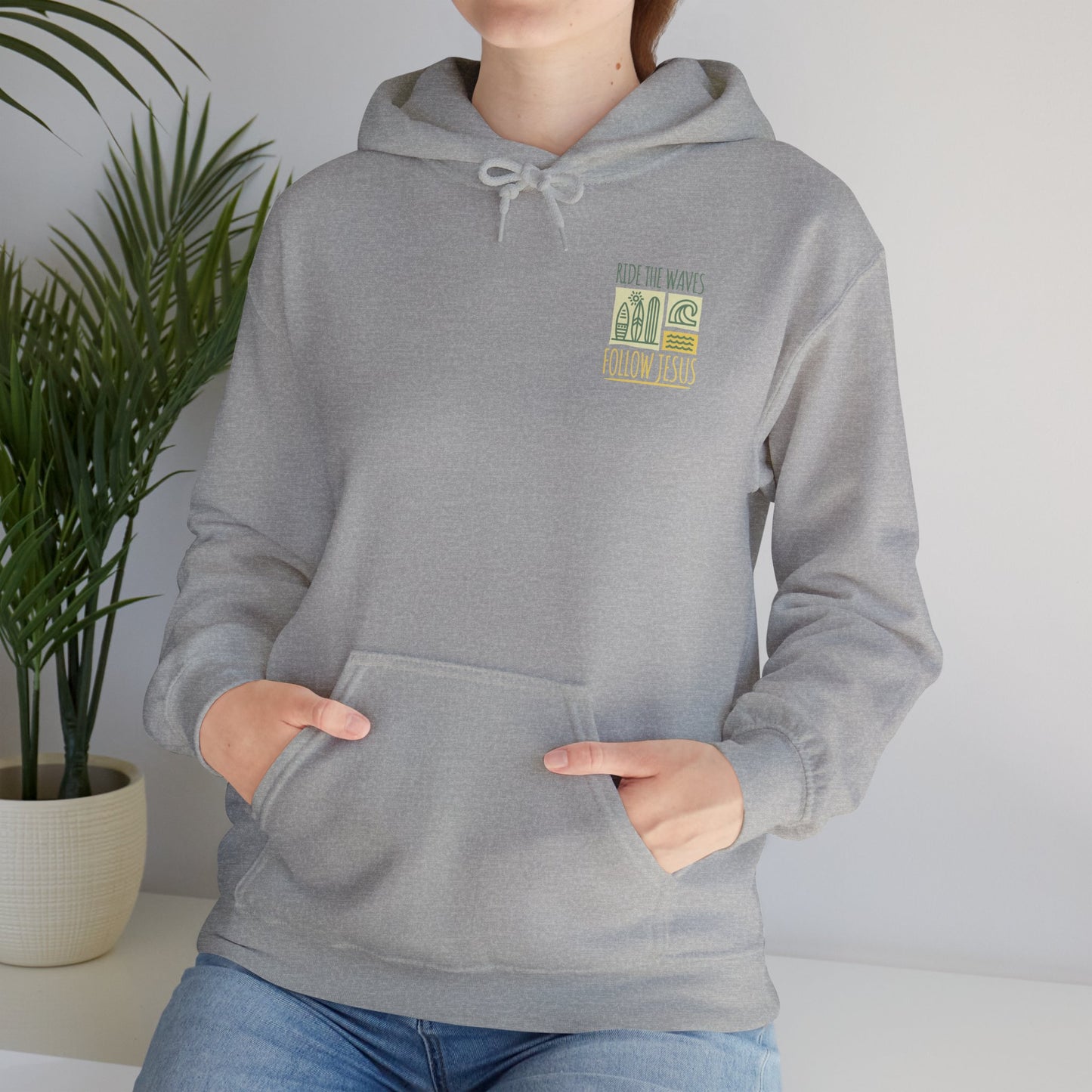 Ride the Waves Follow Jesus Hoodie