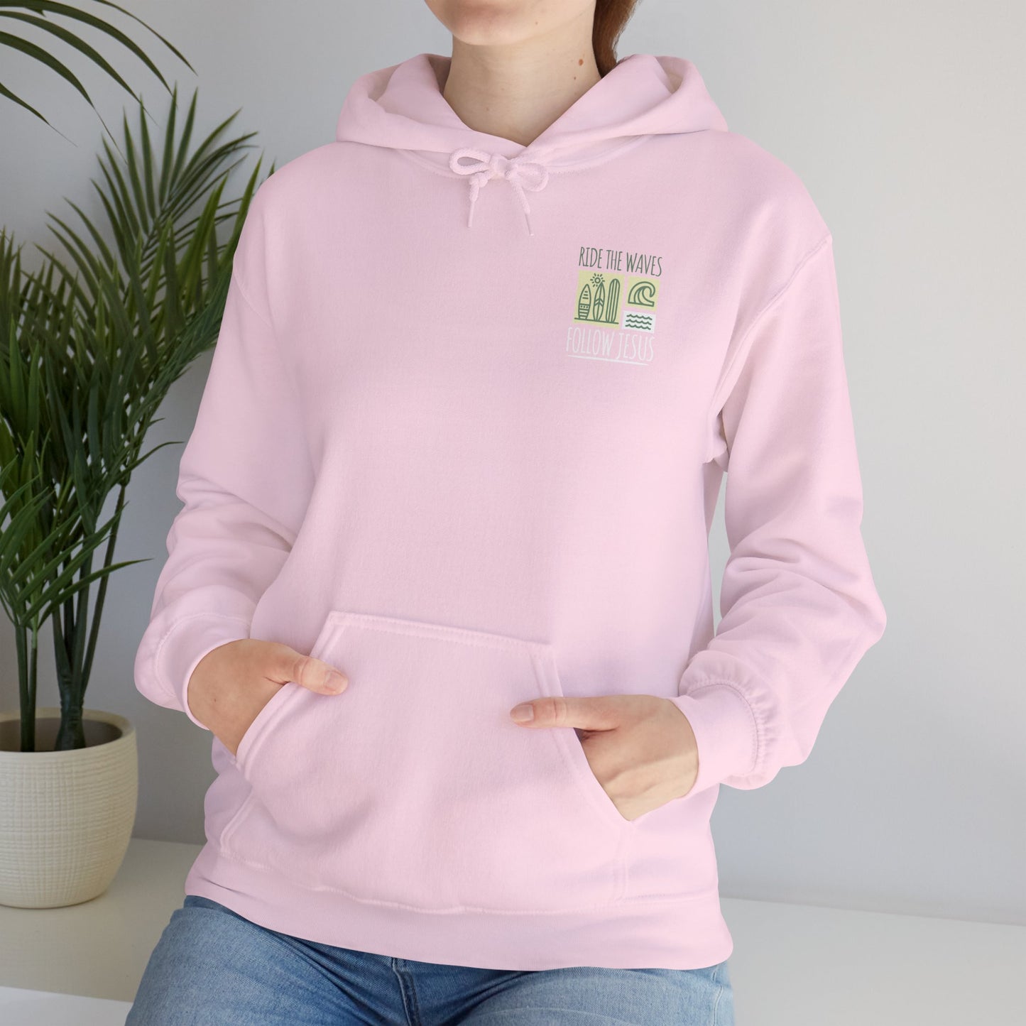 Ride the Waves Follow Jesus Hoodie